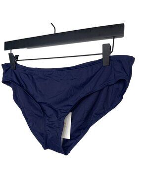 Andie Bikini Bottom XL Navy Blue Cheeky Swimwear